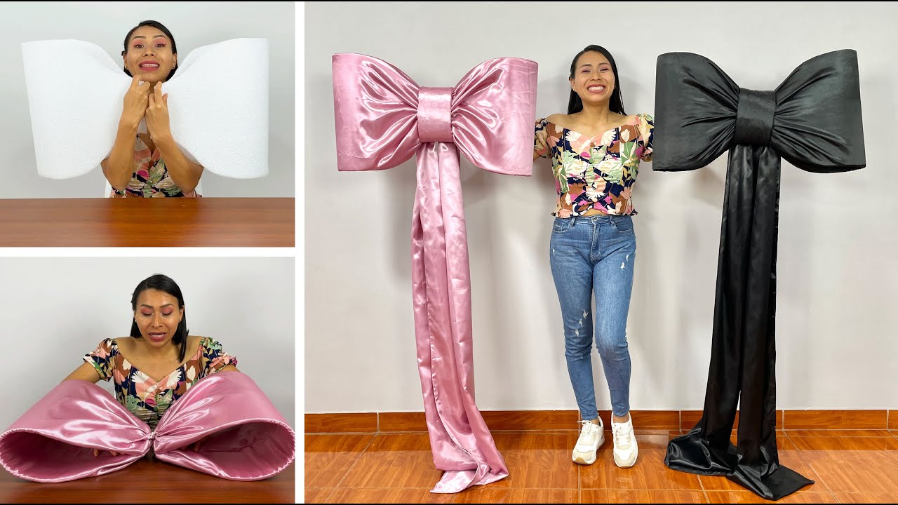 Como hacer un Moño o Lazo Grande para Decoración - 🎀 Giant Bow 🎀