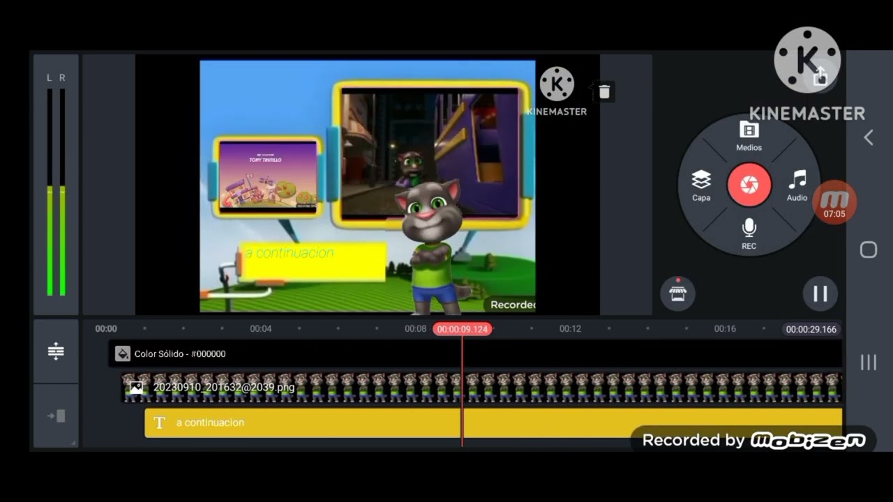 como hacer una grafica de creditos de discovery kids en kinemaster