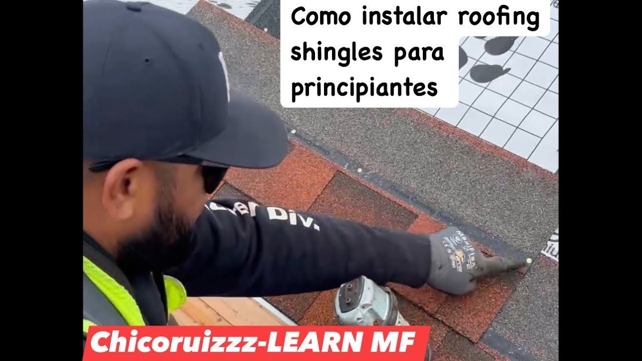 Como instalar roofing shingles 🍀LMF🫵🏼🦁