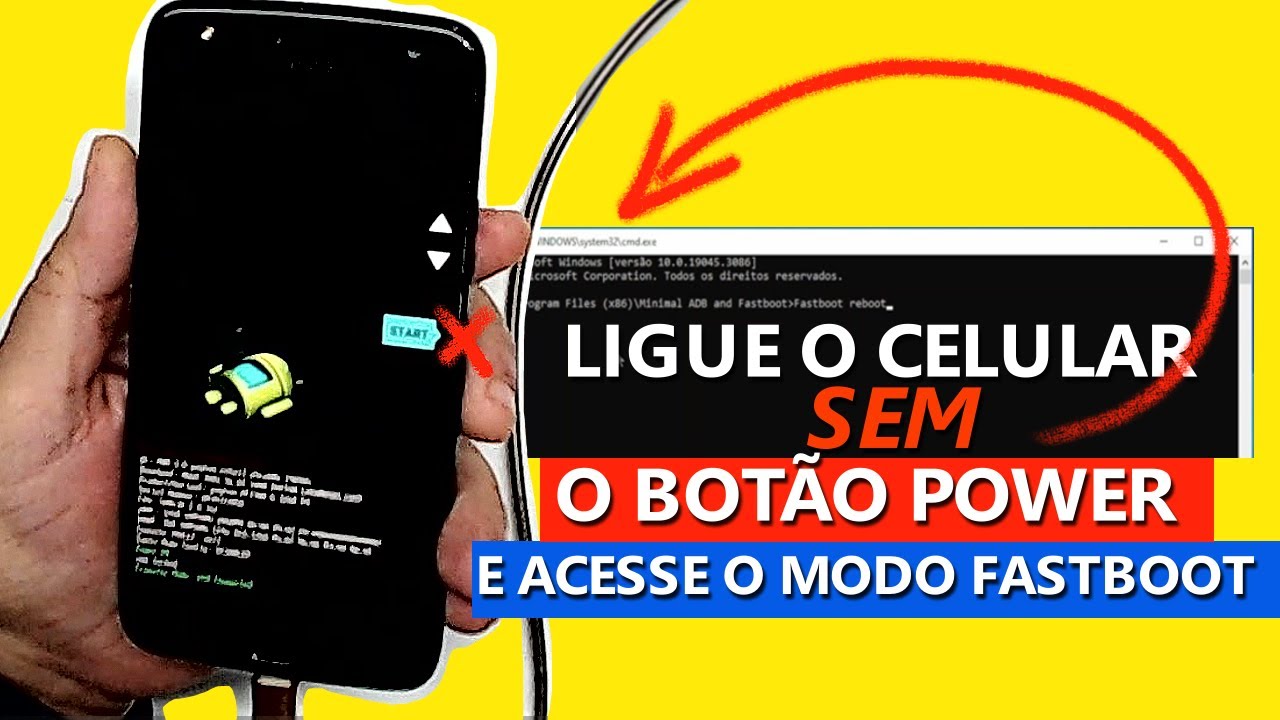 Como Ligar o Celular com Botão Power Quebrado e Acessar o Modo Fastboot no Motorola-Guia Completo!