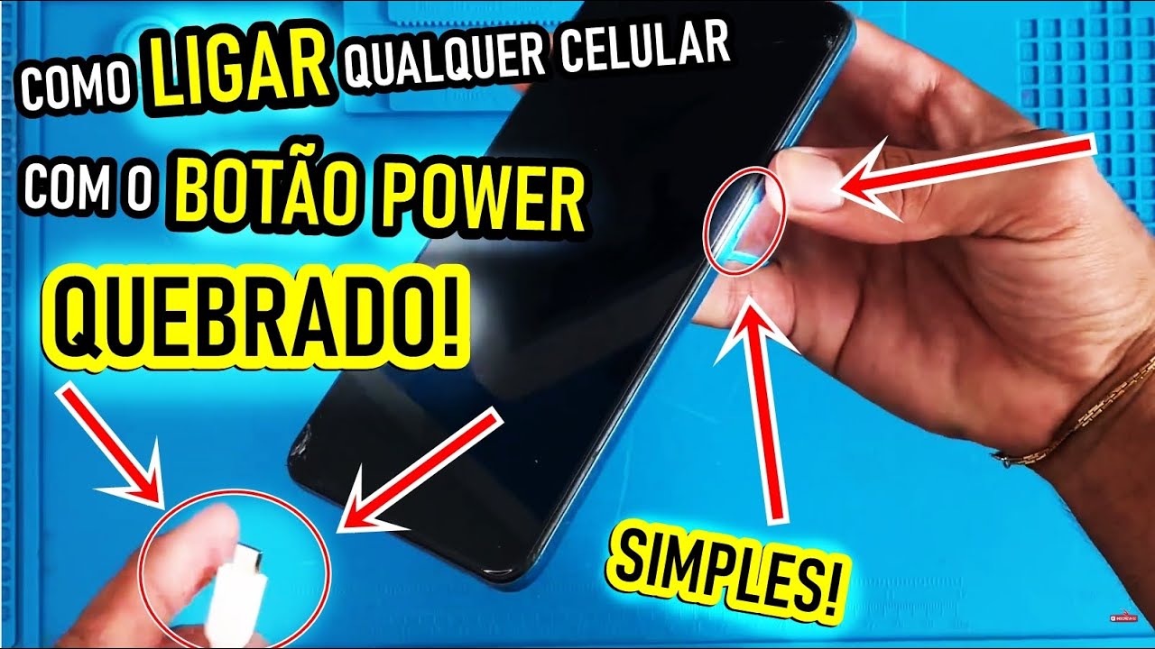 Como ligar QUALQUER celular com o botão POWER QUEBRADO! ( TODA LINHA SAMSUNG ) NOVO METODO.