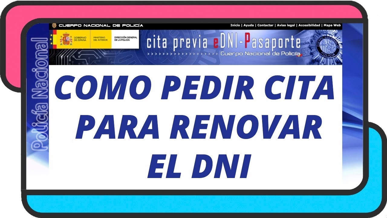 Como pedir cita previa online para renovar el DNI