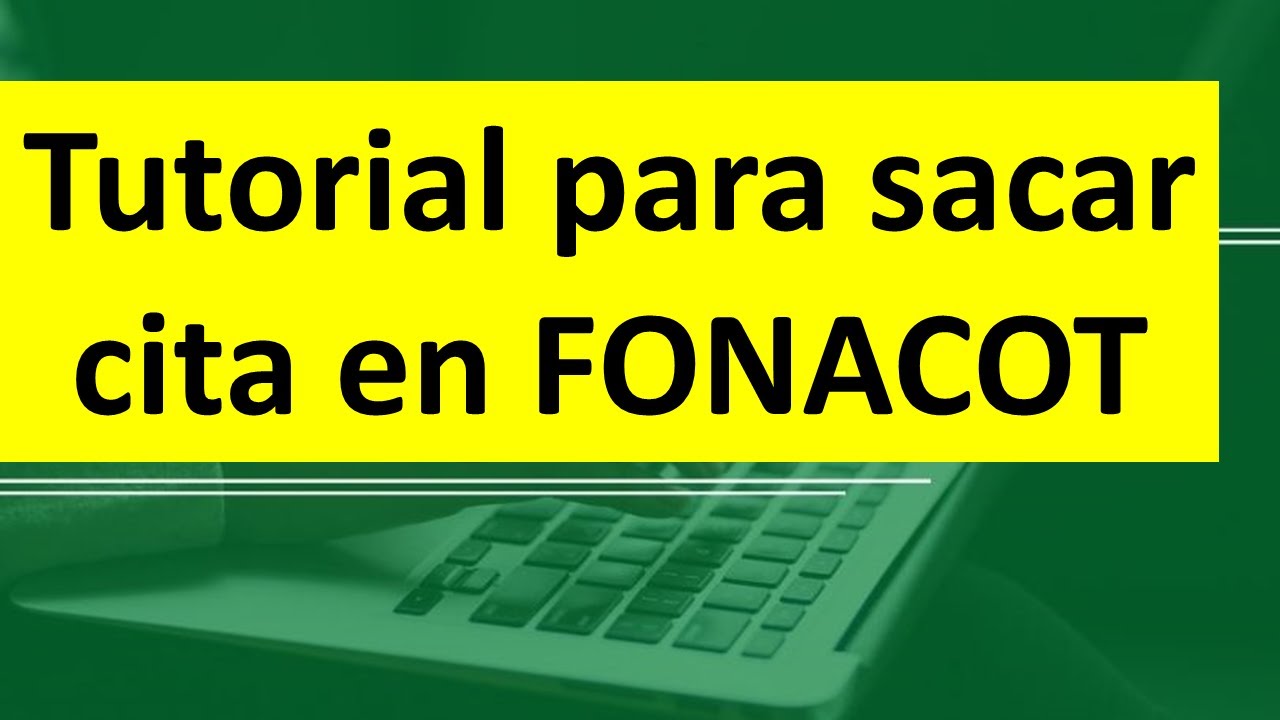 Como sacar cita FÁCIL Y RÁPIDO en FONACOT