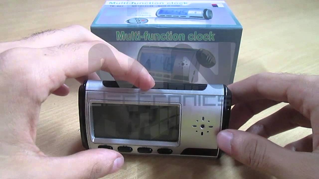Como usar tu reloj Despertador camara Espia con Sensor de Movimiento.