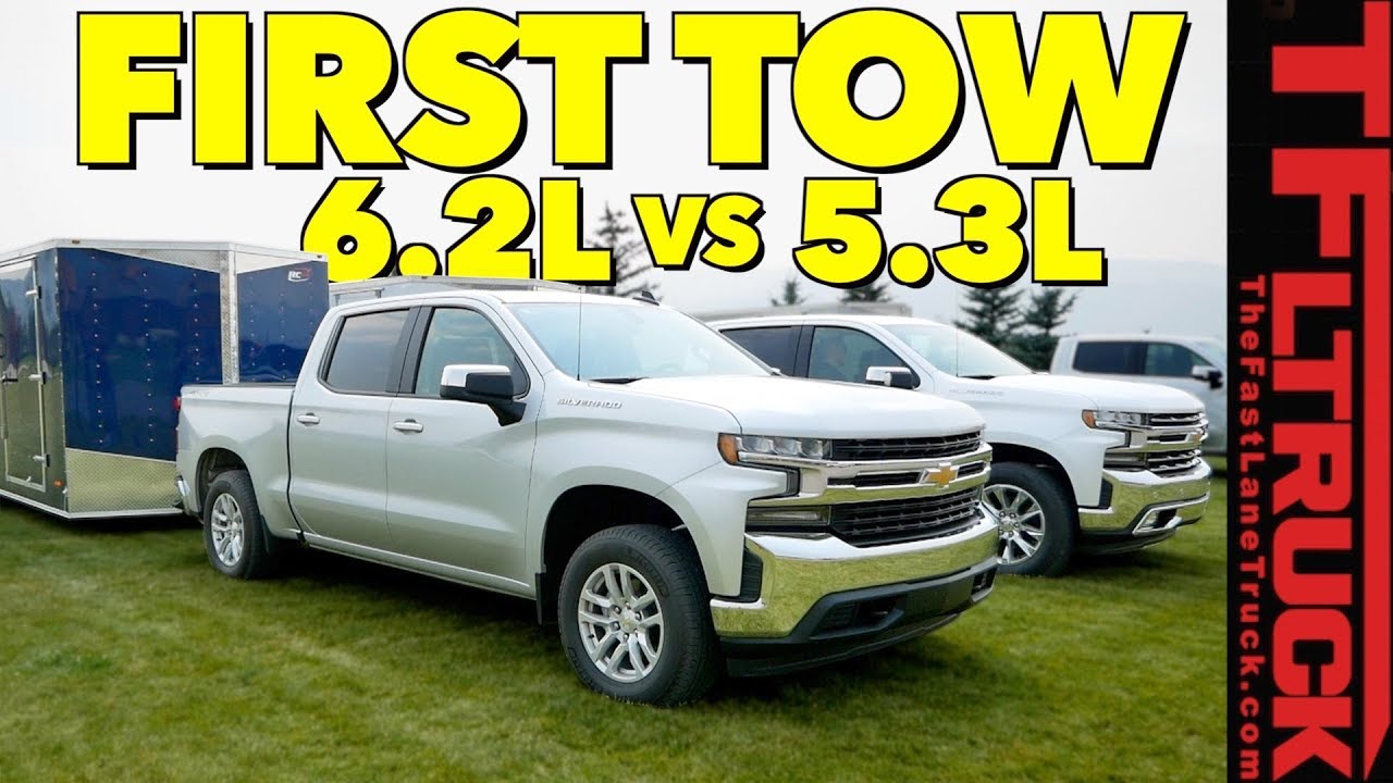 Compared: 2019 Chevy Silverado 1500 5.3L vs 6.2L V8 First Tow Review!