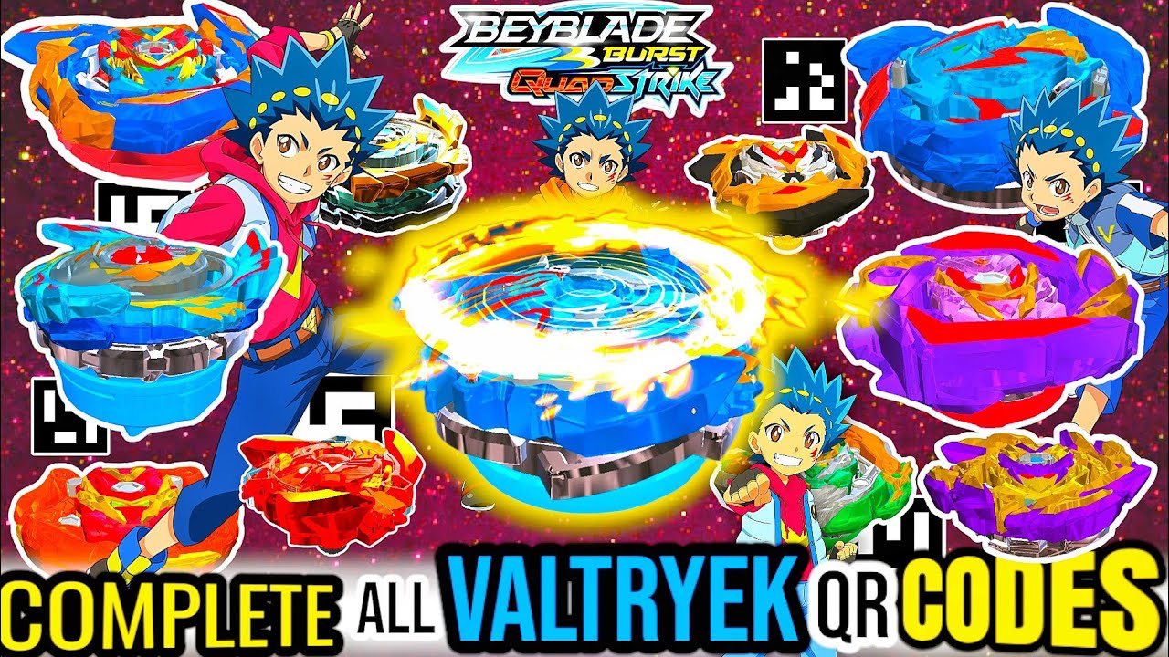 COMPLETE VALTRYEK BEYBLADES QR CODES | SPECIAL Valtryek Accesssory Included | Beyblade Burst App