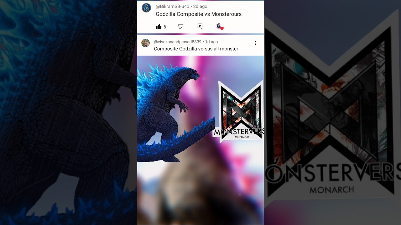 Composite Godzilla vs Monsterours | #shorts #monster