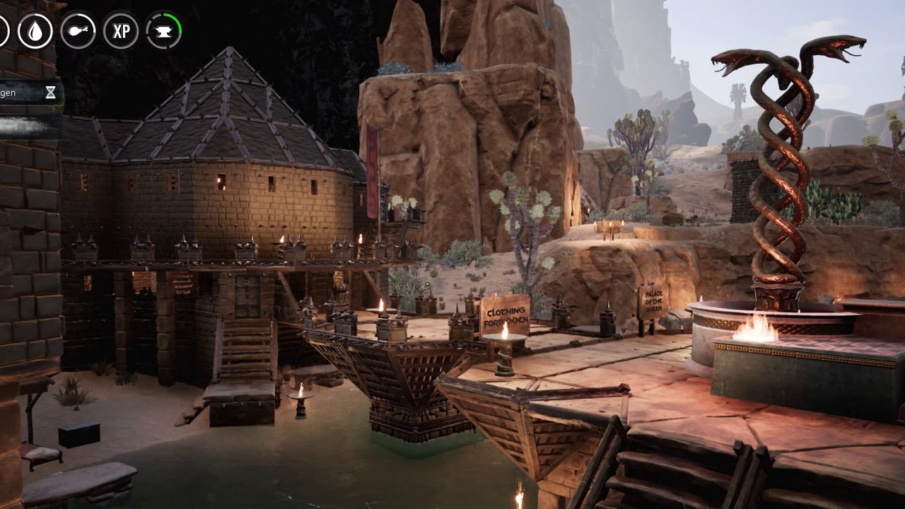 Conan Exiles - Linnah's Oasis - Amazing Base Valley of Vision (Pre Frozen North update)
