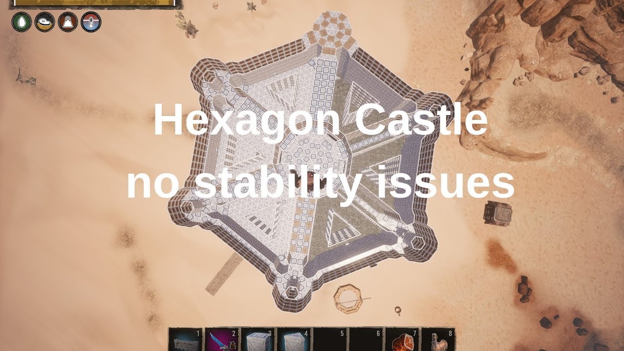 Conan Exiles Hexagon castle