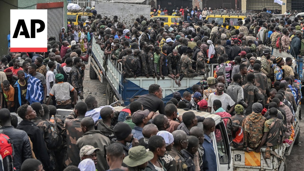 Congo soldiers seen in Bukavu as M23 rebel group advances into South Kivu