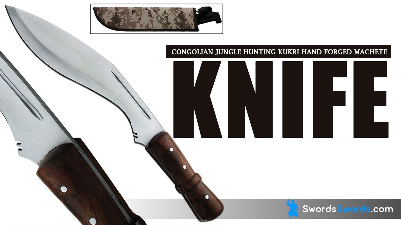 Congolian Jungle Hunting Kukri Hand Forged Machete