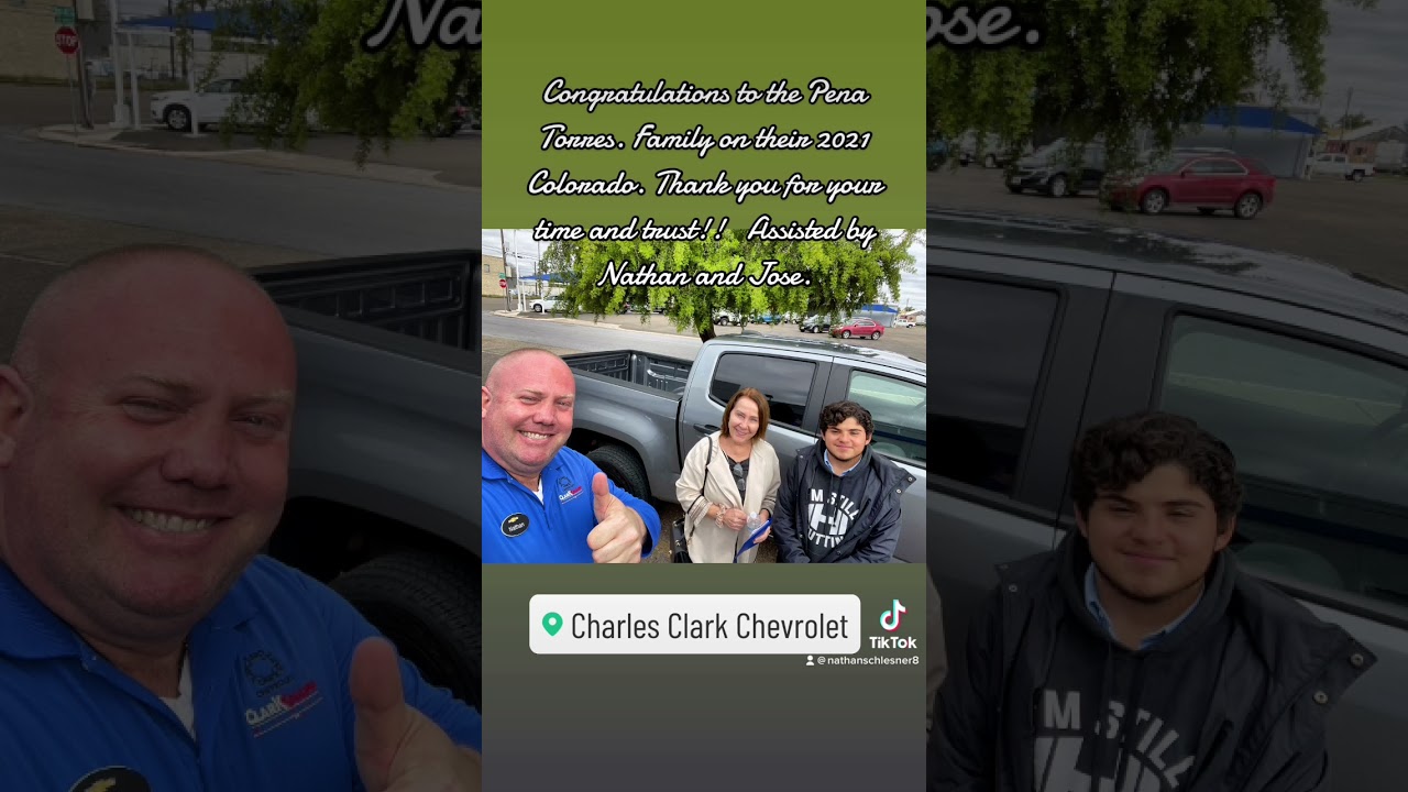 Congratulations to the Pena Torres Family Nathan at Clark Chevrolet