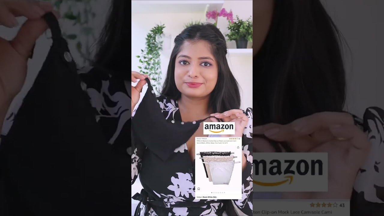 Conscious about cleavage while wearing deep neck tops? Try this #fashionhacks  #amazonfinds