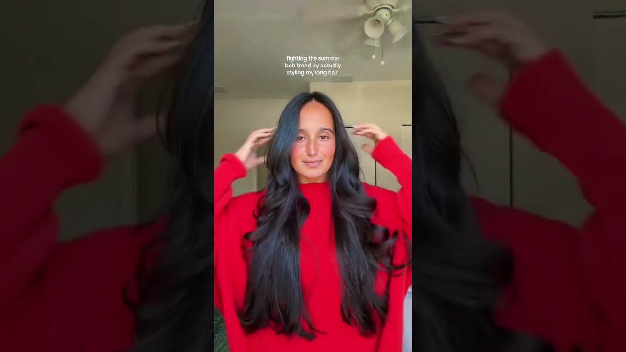 contemplating highlights or a mom chop daily ✋🏽 #hair #longhair #haircut #mom #momlife #haircare