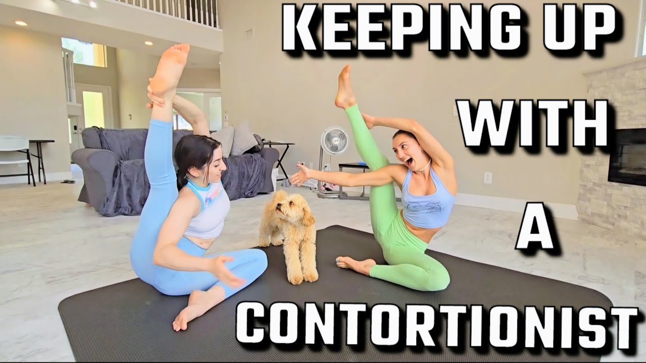 contortionist @PretzelleProductions teaches me her moves !!