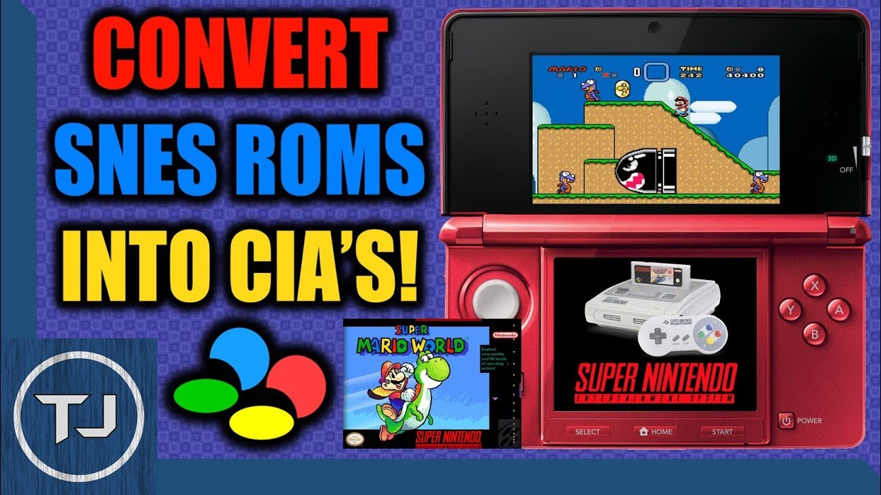 Convert SNES ROM's Into CIA's & Install Them! (OLD/NEW 3DS/2DS)
