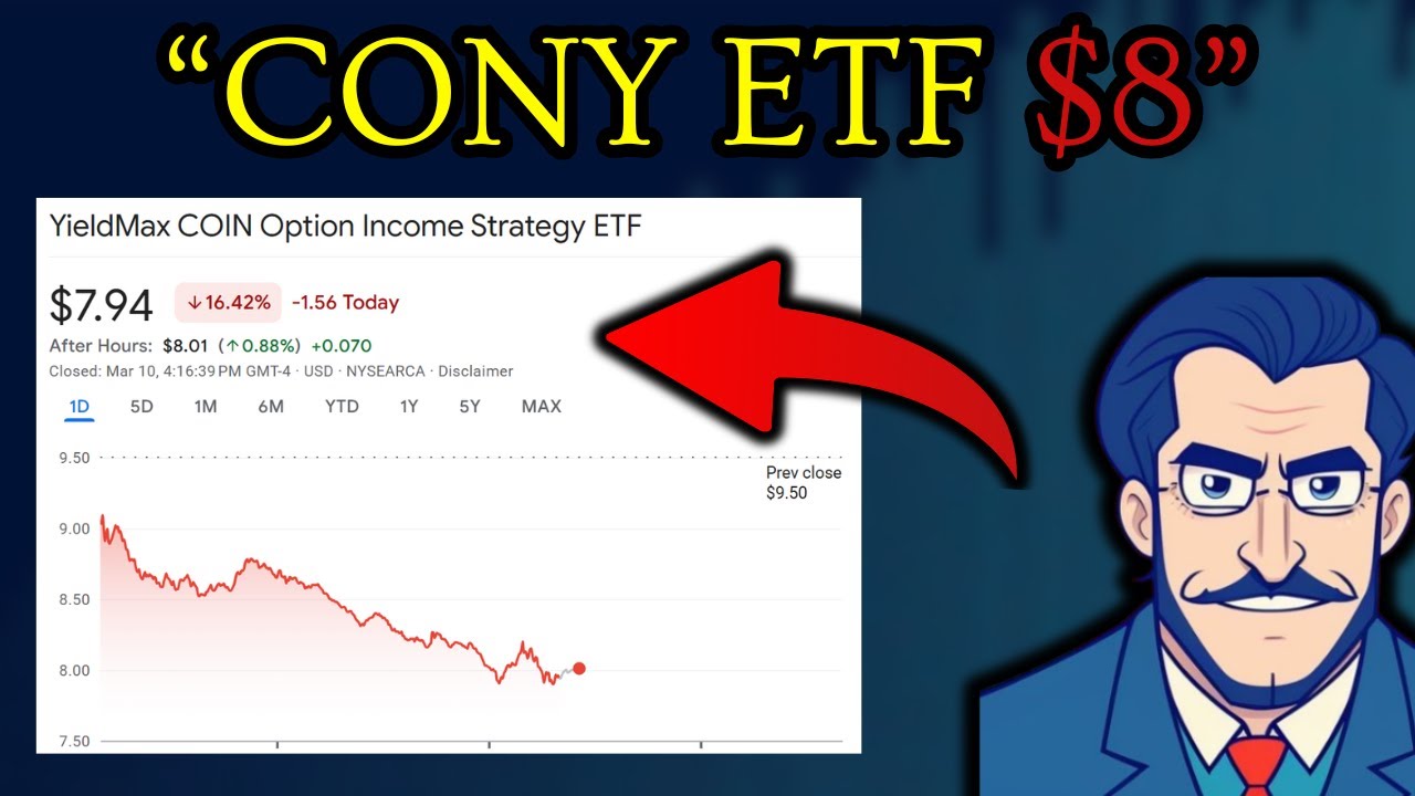 CONY ETF BELOW $8 PER SHARE... DO THIS!