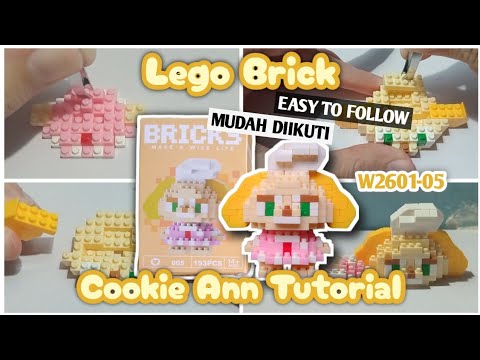 Cookie Ann Tutorial W2601-05 Lego Bricks How To Build Nano Block Cara memasang merakit easy