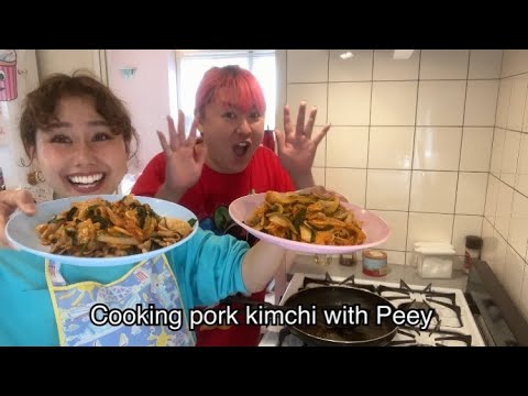 Cooking pork kimchi with Peey - Cooking delicious pork kimchi with Peey