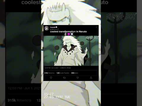Coolest transformation ever in anime verse #madara #madarauchiha #tranformation #anime #naruto