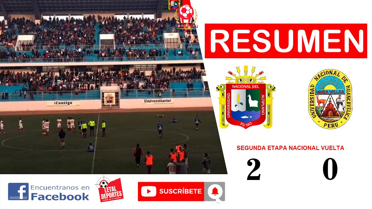 #copaperú RESUMEN | EN EL DUELO DE UNIVERSIDADES GANARON LOS PUNEÑOS A LOS HUANCAVELICANOS POR 2 - 0
