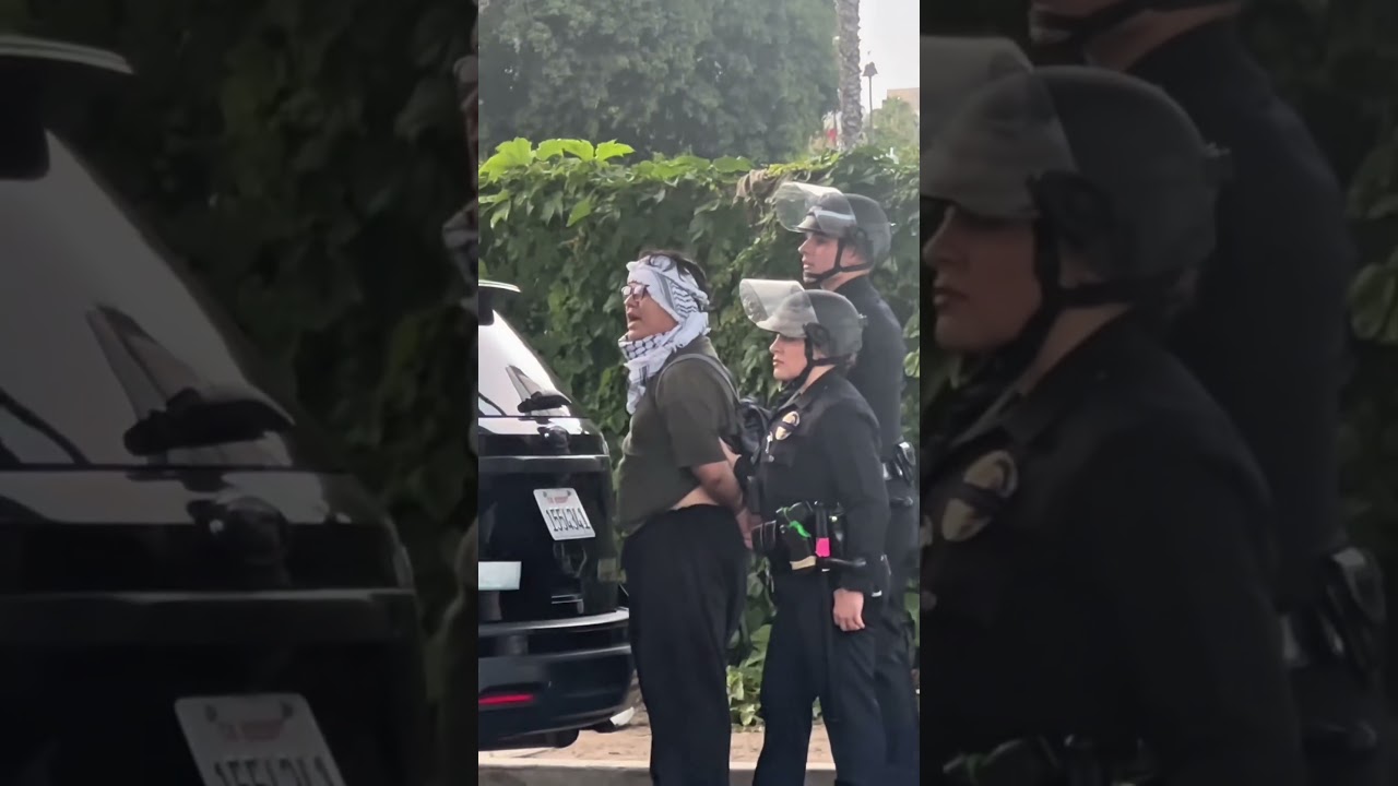 Cops arrest ice protesters in Los Angeles #raw #losangeles #news #shorts #viral