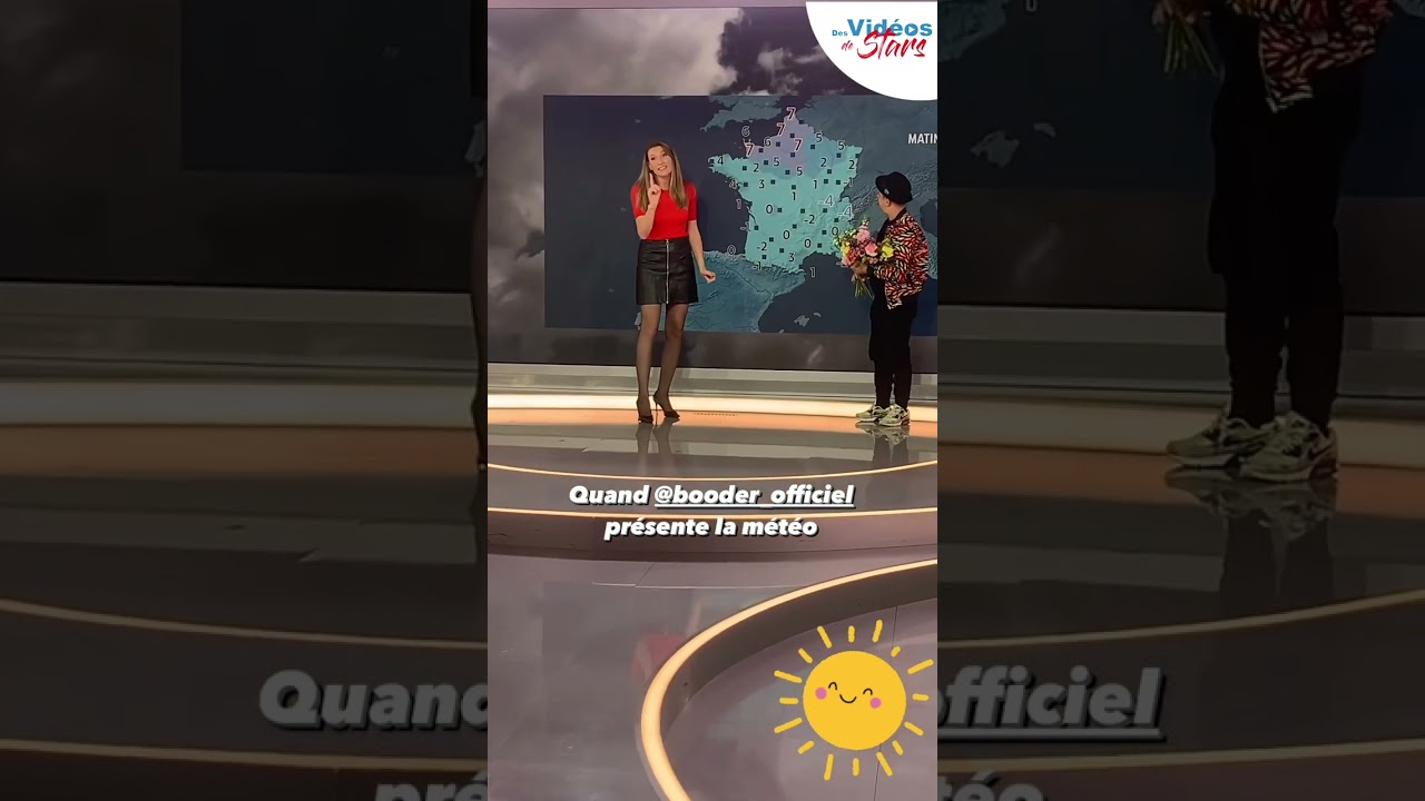 Coralie Dioum présente la météo avec Booder 😂