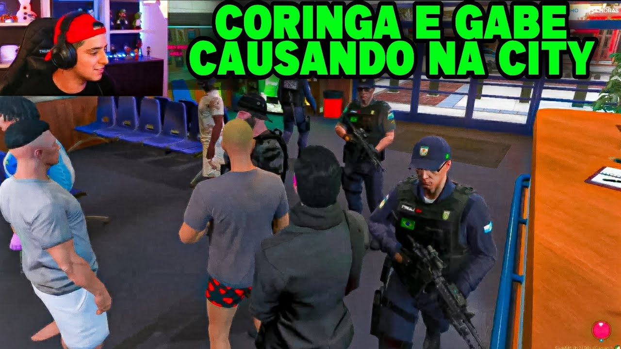 CORINGA E GABE CAUSANDO ALVOROSO NA CIDADE BELA  - ADM SALVOU - LIVEIRO GTA RP