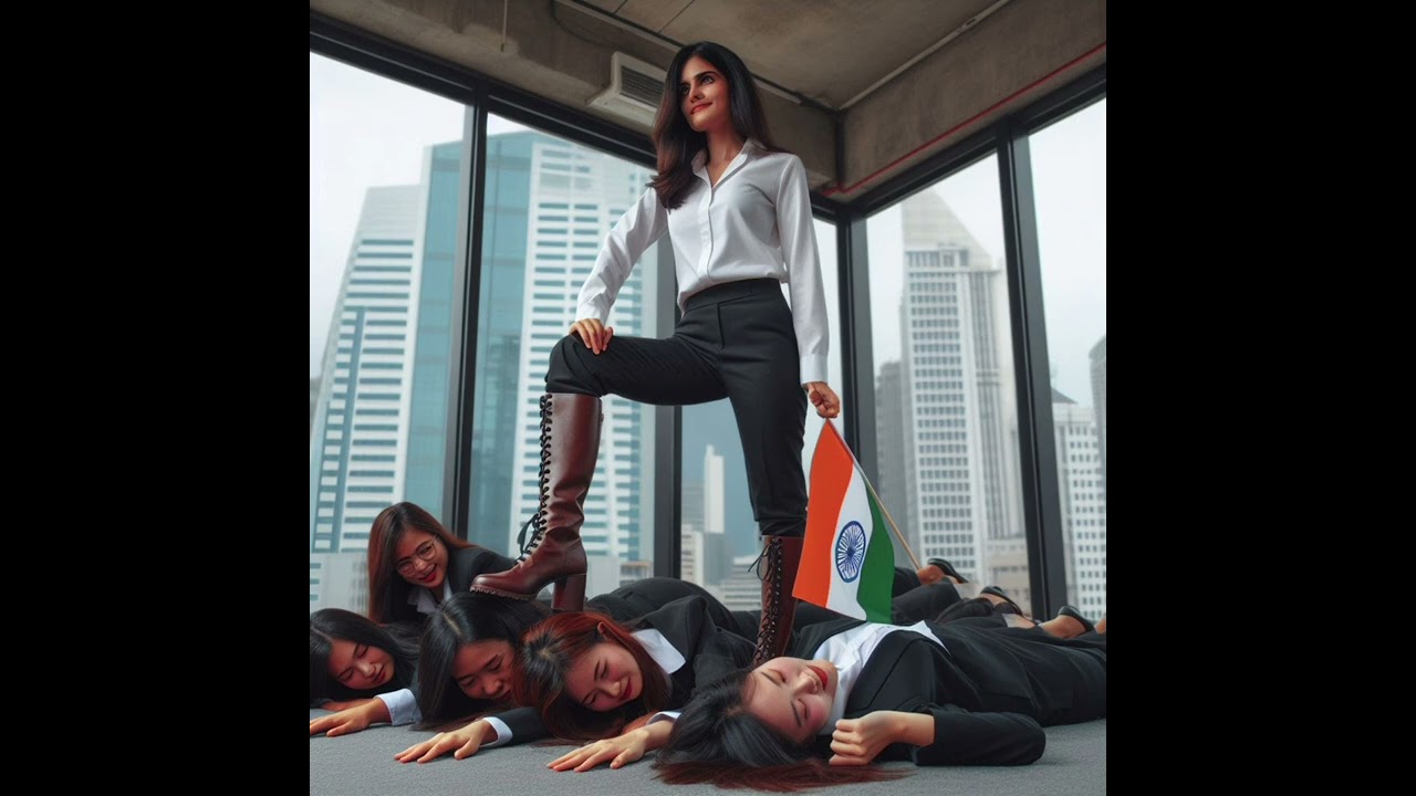 corporate woman victory pose on loser