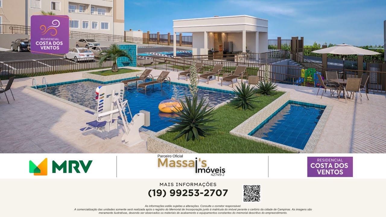 Costa Dos ventos | Apartamento em Campinas | MRV | Massai's Imóveis