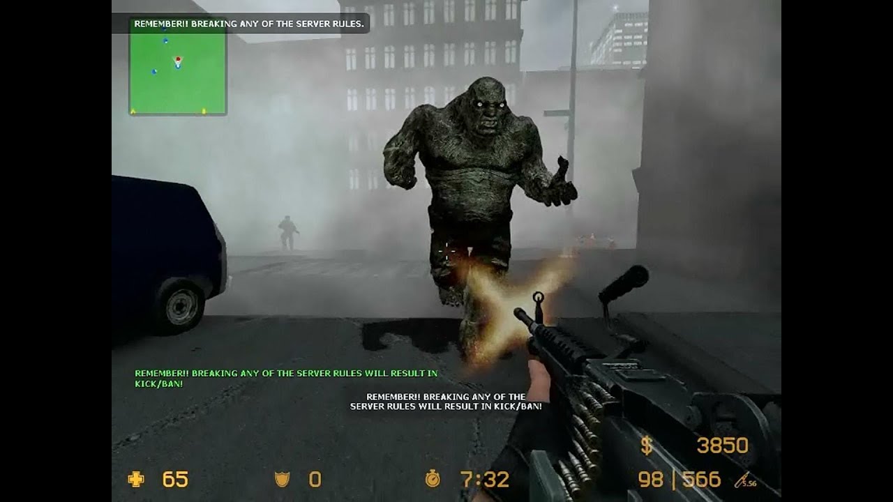 Counter Strike Source Zombie Horror boss fight compilation