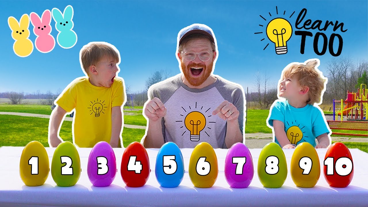 Counting and Coloring Easter Eggs! 🐰🐣🥚 Easter Egg Hunt for Kids