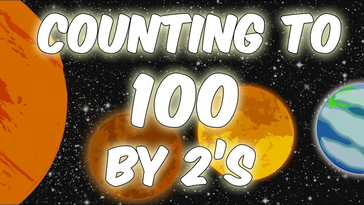 Counting with Planets | Counting to 100 by 2's | Counting by 2's | Count by 2's to 100