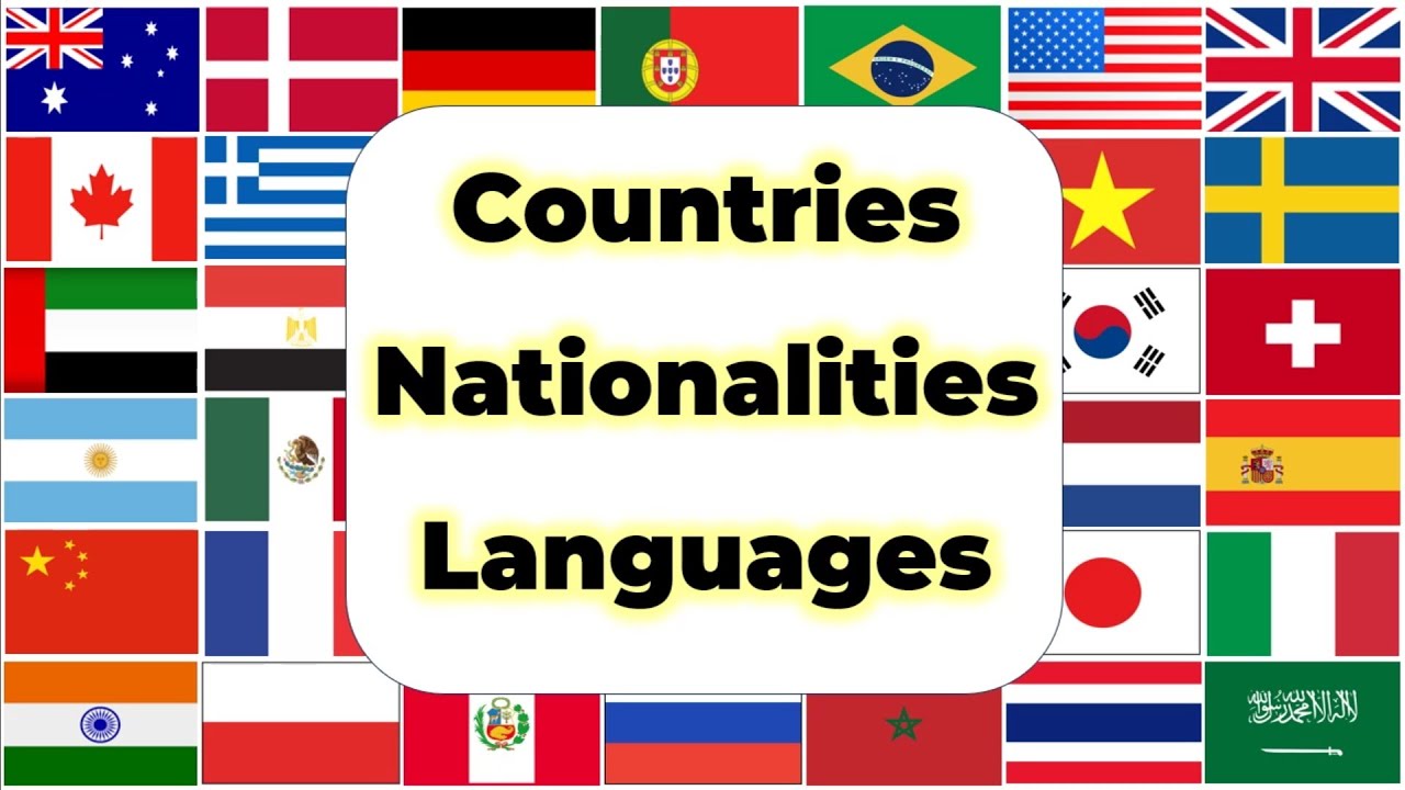 Countries, Nationalities & Languages in English | English Vocabulary
