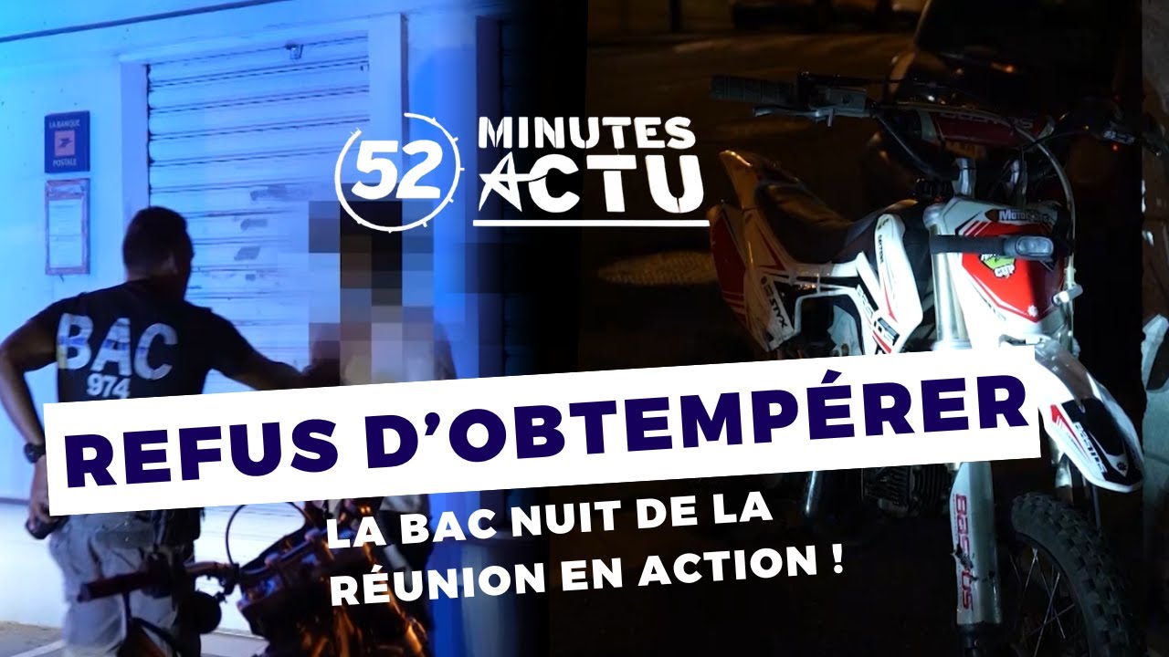 Course-Poursuite Nocturne à La Réunion : La BAC Intervient | 52 MINUTES ACTU