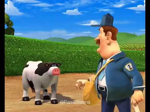 Cow dancing behind mailman! funny #short #shorts