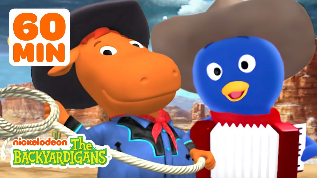 Cowboys Tyrone & Pablo Wrangle Runaway Horses! w/ Uniqua & Tasha | 60 Minutes | The Backyardigans