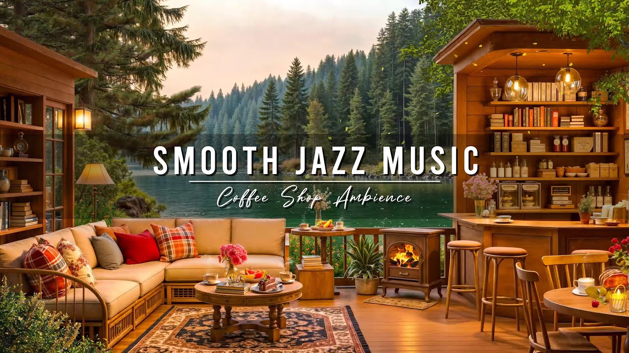 Cozy Coffee Shop Ambience ~ Relaxing Jazz Instrumental Music ☕ Smooth Jazz Music for Studying, Work