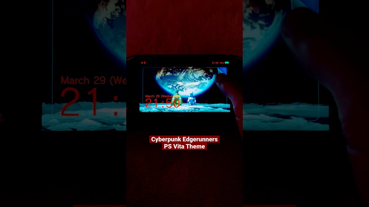 CP Edgerunners #PSVita Theme #vitaisland #playstation #handheldgames #cyberpunk2077 #aesthetic #ps5