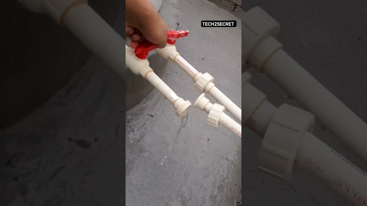 CPVC Pipe Fitting Roof Water Tank | Water Tank Connection Union | Water Tank Connection | #plumbing