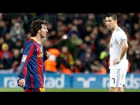 CR7 OLHANDO PRO MESSI (5 A 0 PRO BARÇA)