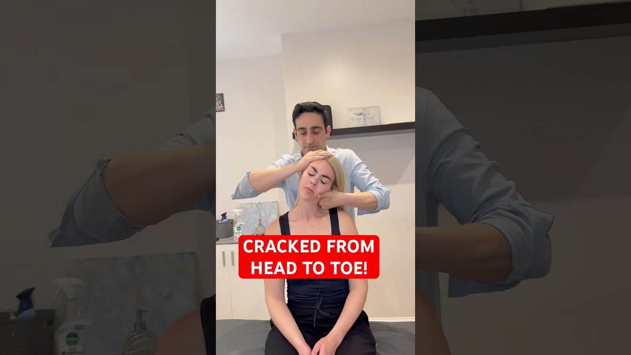 CRACKED FROM HEAD TO TOE! EXTREMELY LOUD AND SATISFYING! #asmr #satisfying #osteopath #chiropractic