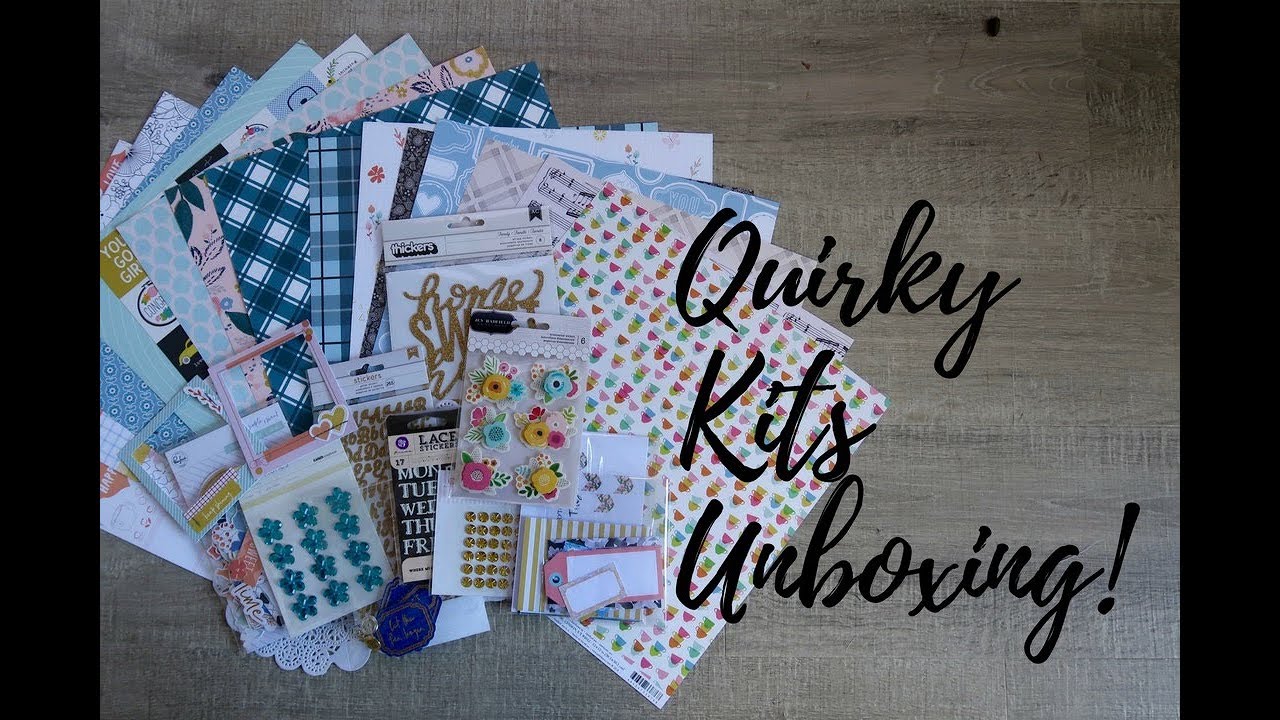 Crafty Templates/Quirky Kits Unboxing | UK Kit Club | ScrappyNerdUK