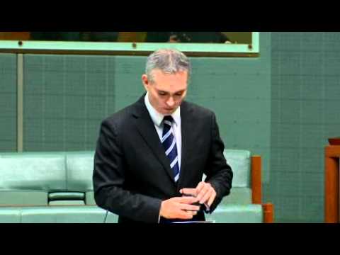 Craig Thomson speaks in the House of Reps