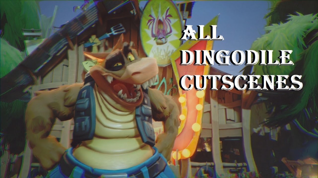 Crash Bandicoot 4 It's About Time ALL DINGODILE Character Cutscenes (Fred Tatasciore)