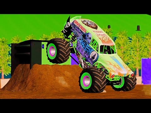 Crashes & Saves MEGA-Compilation BeamNG.Drive Monster Jam! #monsterjam #beamng