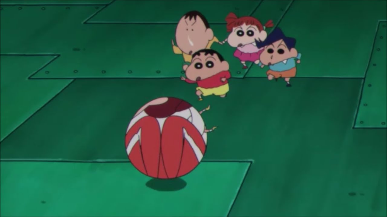 Crayon Shin chan - Ran Tama transforms into Ball