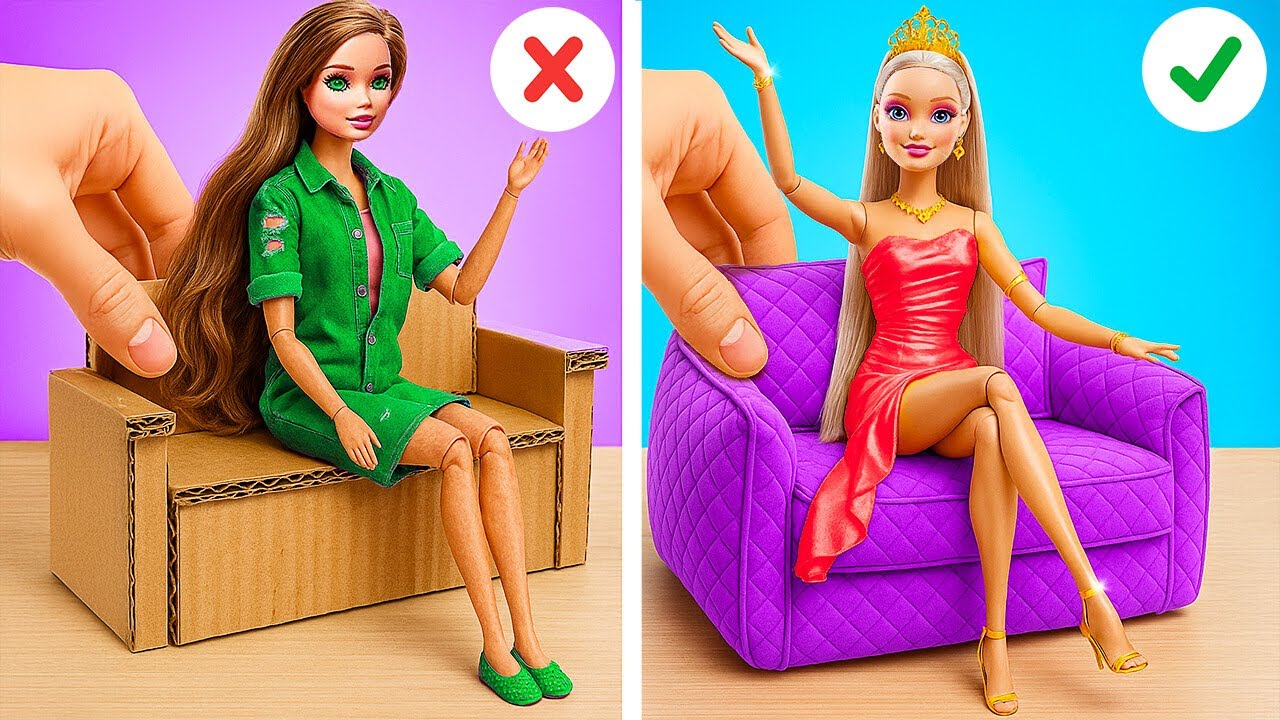 CRAZY BARBIE MAKEOVER || I Was Adopted By Mermaid 🤩 Extreme Makeover by 123 GO SCHOOL