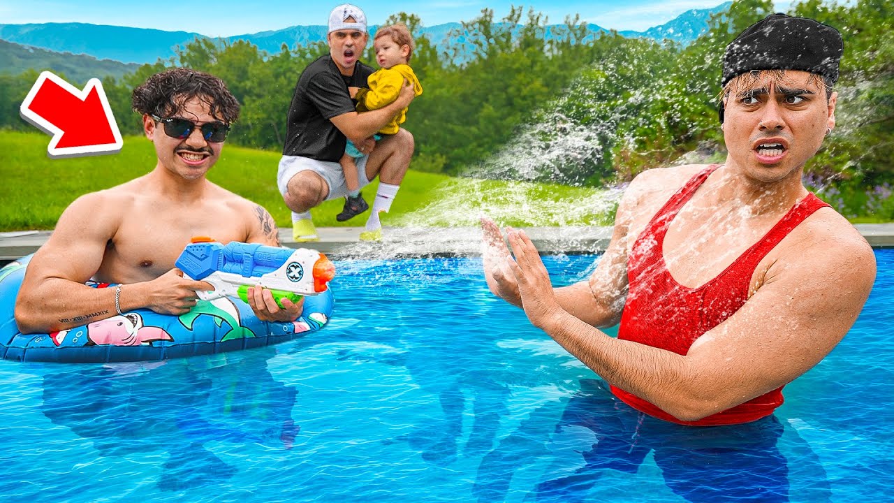CRAZY Fan Jumps In Our Pool Without Permission! 😱🏊‍♂️