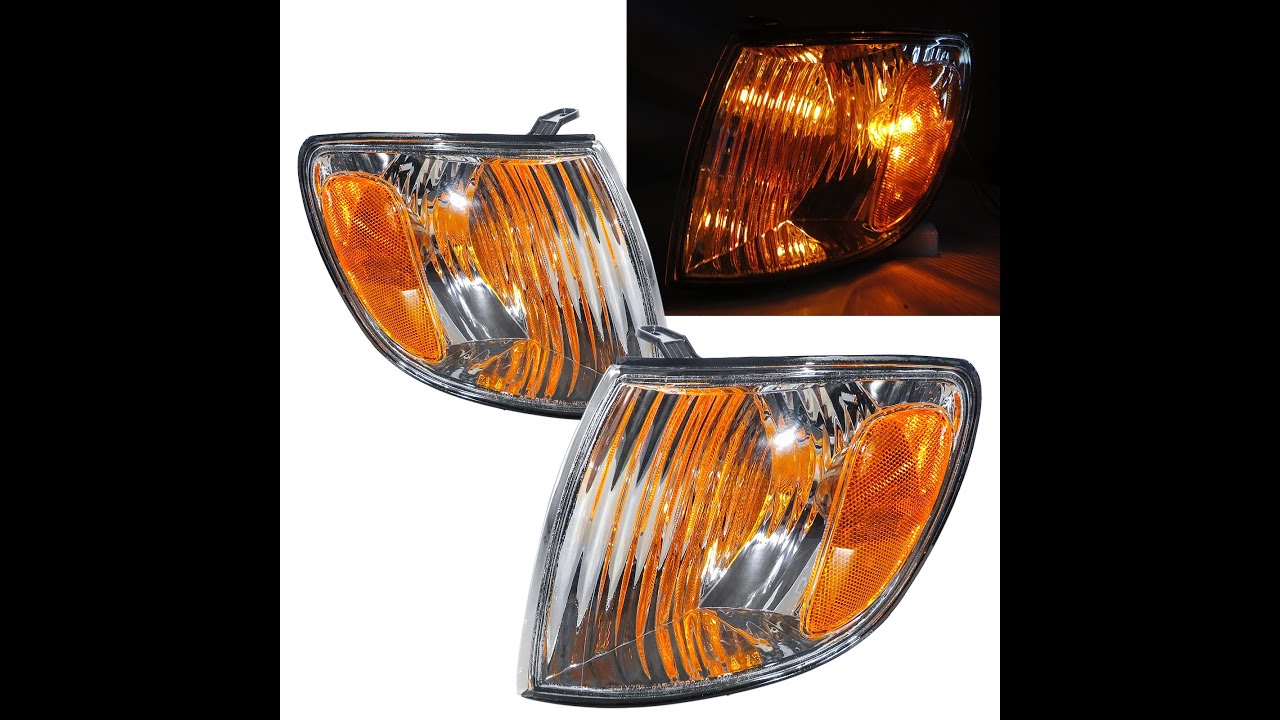 CrazyTheGod SIENNA XL10 MK1 2001-2003 Facelift Minivan 5D Clear Corner Light Chrome for TOYOTA